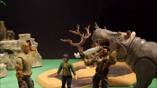 New Jumanji 3 The Next level Toys EP1 Massive Hippo  Action Figures Unboxed Dinosaur Toys Walmart