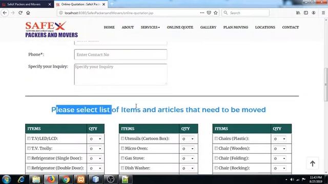 packers and movers project source code in java смотреть онлайн