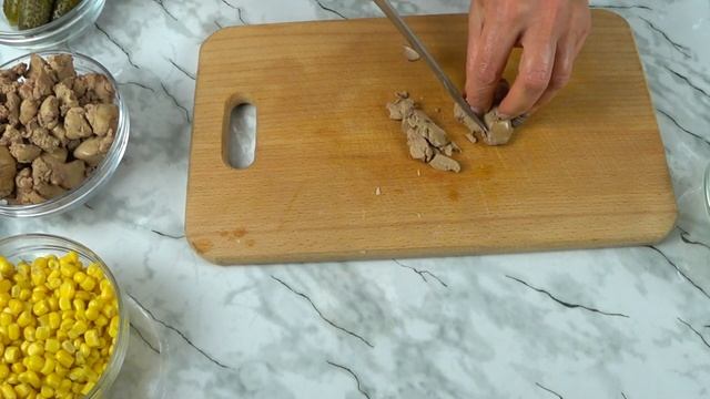 Вкусный Праздничный Салат с Куриной Печенью