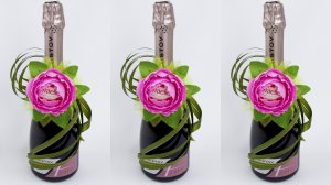 ? Взяли шампанское и сделали красивый подарок ? Декор бутылки. Оригинальные подарки своими руками