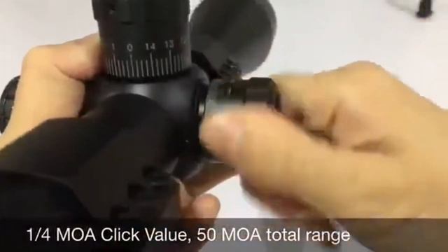 Vector Optics Tourex 6-24x50 1/4 MOA Turret Zero-Stop Adjustment MOA Reticle FFP. смотреть онлайн