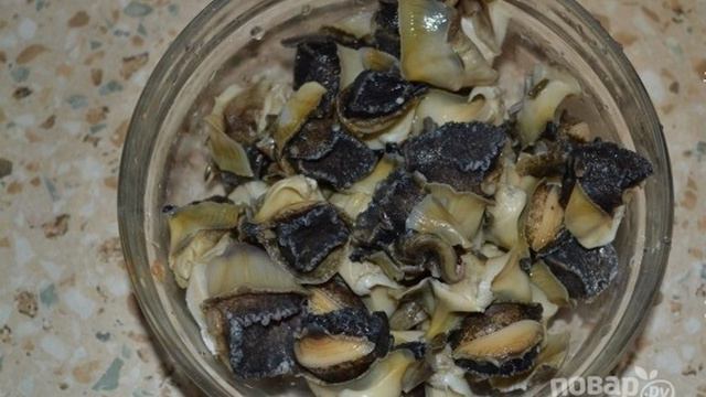 Холодная закуска из рапанов