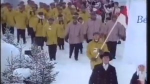 Церемония открытия Олимпийских Игр в Лиллехаммере. Выход сборной Беларуси
