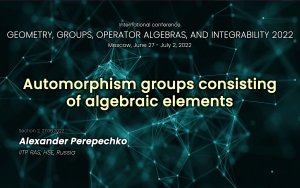 Automorphism groups consisting of algebraic elements