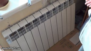 Установка радиатора отопления, паковка, монтаж полипропиленовыми трубами