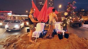 Пляж в центре Москвы