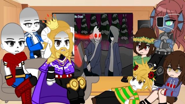 Undertale react to Horror Sans || Horrortale (1/?) ⚠ TW ⚠ (Flash, B100D) смотреть онлайн