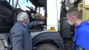 УО "Вороновский  ГПТК". Мастер-класс "Ознакомление с МАЗ 457043"