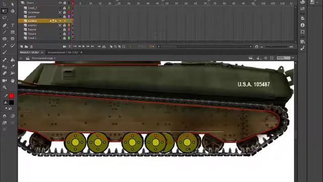 Speed paint M6A2E1 Танк "Гусь" смотреть онлайн