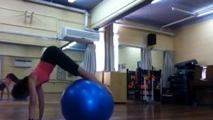 Упражнения с фитнес мячом Pilates Ball