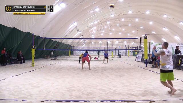 Финал: Кравец / Задульский VS Кудачкин / Калинин |  MEN LIGHT A -  22.01.2023