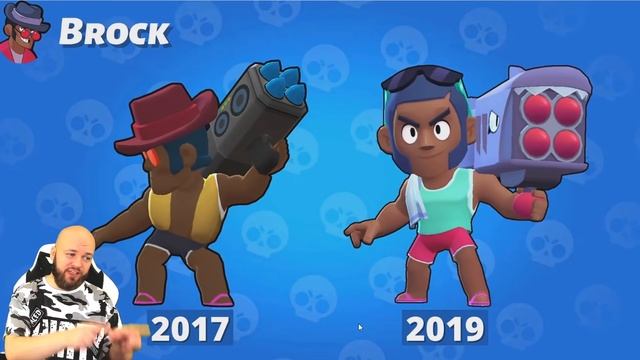 ВСЕ РЕМОДЕЛИ БРАВЛЕРОВ (2017-2021) BRAWL STARS