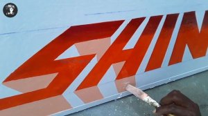 Sign Painting Roadway Letter Writing 3D Floating Font English - key of arts