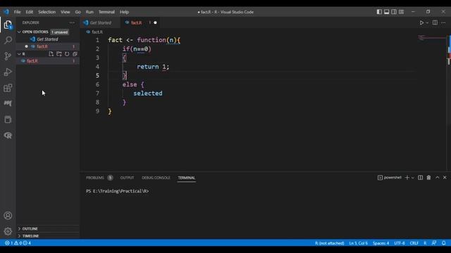 HOW TO FIND FACTORIAL USING RECURSIVE FUNCTION IN R LANG