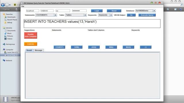 VM Database Query Executor (VMDBE) Using JAVA смотреть онлайн