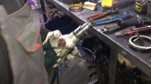 Замена шестерни поворота на кму Unic URV370, ремонт однако