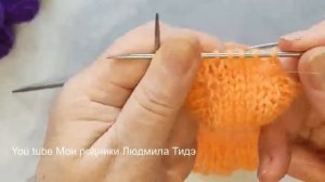 Детские носочки на спицах