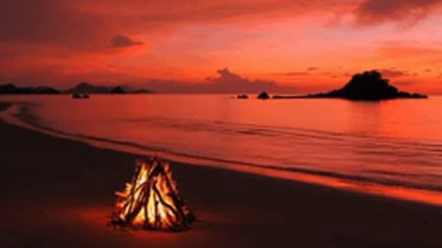 Звуки костра и морского прибоя для сна - Быстрый сон за 5 минут под звуки природы #49 смотреть онлайн