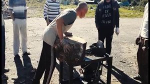 Дровокол с бензиновым двигателем