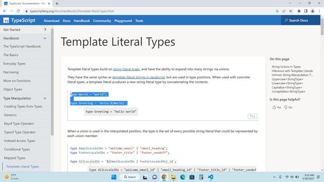 Literal Types in TypeScript | TypeScript for Beginners (Urdu/Hindi) # 28