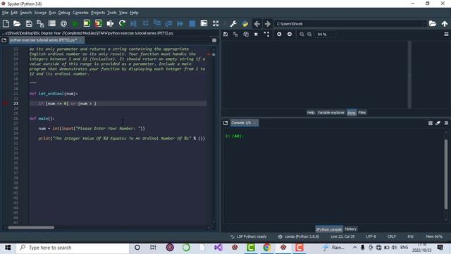 Python Exercise Tutorial Series | Exercise 45