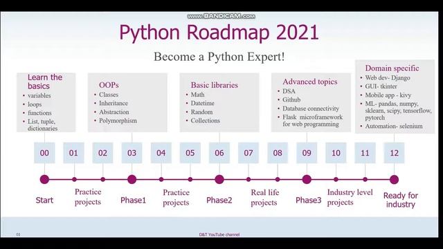 Python Roadmap in 2021| Become a Python expert in 3 months !!!