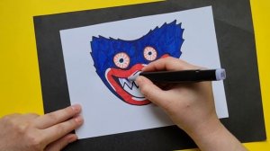 ЛЁГКАЯ ПОДЕЛКА ХАГИ ВАГИ ИЗ БУМАГИ ДЛЯ фанатов #хагиваги #поделки #какнарисовать