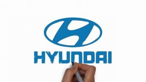 HOW TO DRAW HYUNDAI LOGO