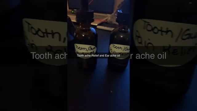 Tooth ache and Ear infection/ pain oil