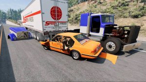 BeamNG Drive - Реалистичные автомобильные аварии и погони и ДТП. Бимка.