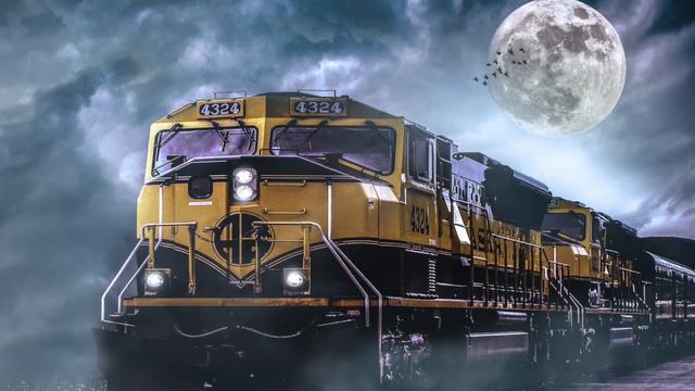 Night Train Ride Sound | Interior Train Ambience Noise Black Screen | Sleep, Study смотреть онлайн