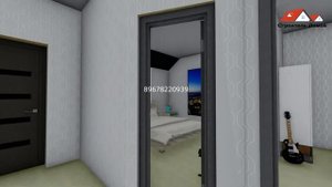 Проект каркасно-щитового дома 60м с верандой