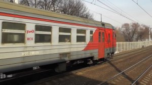 Электропоезда ЭР2Т-7186, ЭД4М-0255 Аэроэкспресс