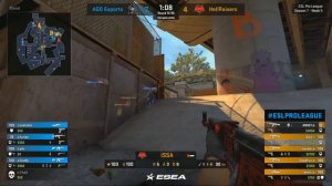 CS:GO - HellRaisers vs. AGO [Overpass] Map 1 - EU Day 14 - ESL Pro League Season 7