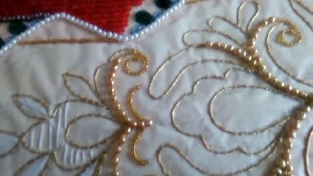 Новая работа. Орнамент на платье. Часть 1. смотреть онлайн