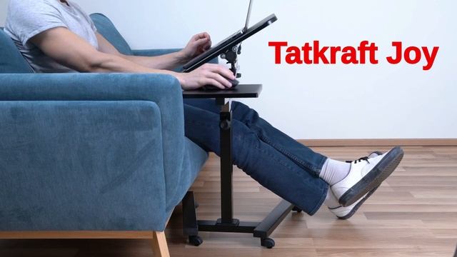 Tatkraft Joy - Portable Laptop Desk, Adjustable, Portable Laptop Table, on Wheels #laptopdesk смотреть онлайн