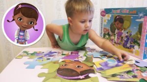 ★ Доктор Плюшева собираем огромный пазл Giant puzzle Doc McStuffins