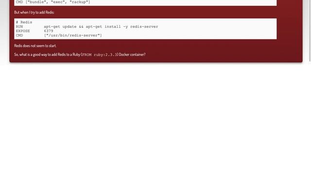 How to add Redis to a Docker Container? смотреть онлайн