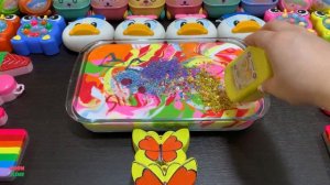 EYE SHADOW AND GLITTER AND CLAY Mixing Random Things Into GLOSSY Slime 5357.mp4