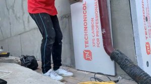 Отделка фундамента экструдированным пенополистиролом