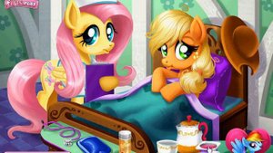 Applejack Stomach Care (Эпплджек - Лечим Поняшку) - Мультик про Лошадок