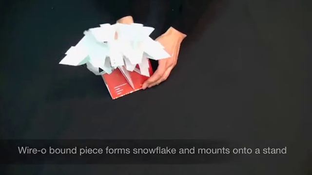 Great Holiday Card Idea #7: 2-Piece Snowflake Card with Stand смотреть онлайн