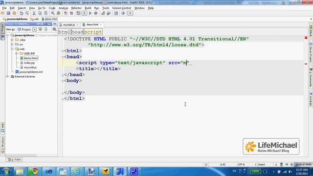 JavaScript Coding Using IntelliJ IDEA