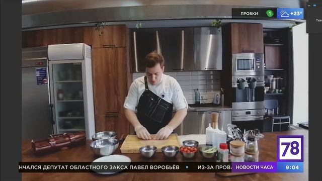 Готовим вместе на канале 78! Спринг-ролл с креветками и свежими овощами.