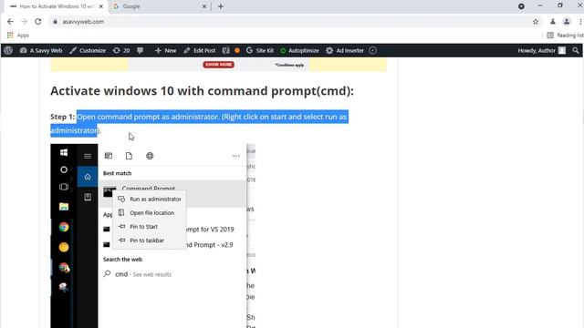 How to Activate Windows 10 with Command Prompt (CMD) смотреть онлайн