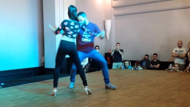 Sergio & Ana ~ Demo of Bachata Sensual ~ Workshop Lyon Bachata Festival 2015 смотреть онлайн