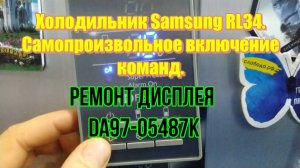 Холодильник Samsung RL34. Самопроизвольное включение команд. Ремонт дисплея DA97-05487K