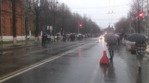 Эстафета Олимпийского огня в городе Владимире