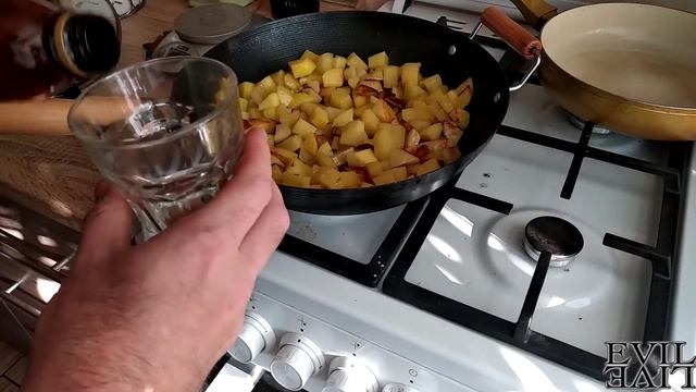 Жареная картошка кубиками