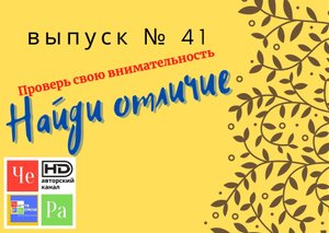 "Найди отличие" _ выпуск № 41